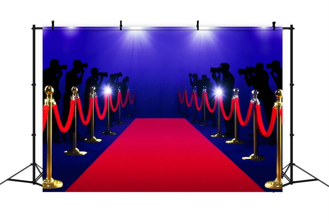 Paparazzi-Foto Hintergrund Heller Scheinwerfer Roter Teppich Hollywood-Foto Hintergrund LXX58-326