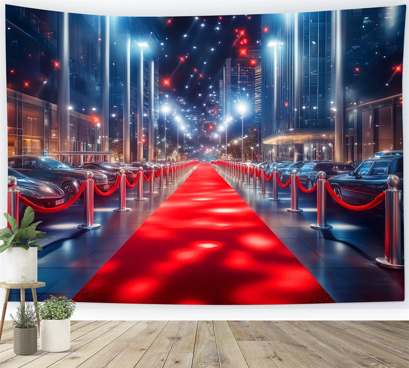 Paparazzi-Foto Hintergrund Innenstadt Luxuriöser Eingang Roter Teppich-Hintergründe LXX58-327