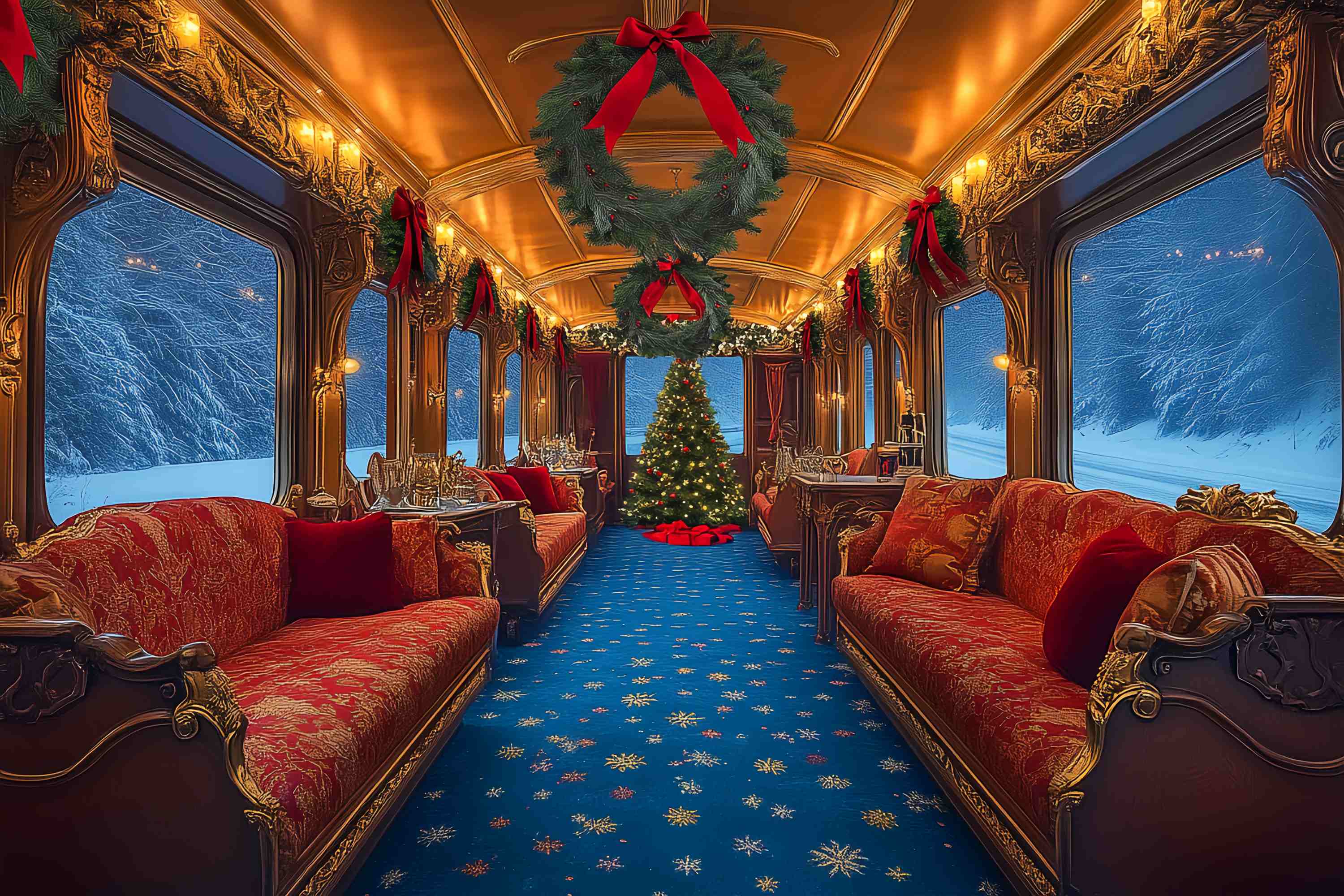 Weihnachten Fotografie Backdrops Luxus Weihnachten Zug Lounge Foto Hintergrund Weihnachten LXX58-86