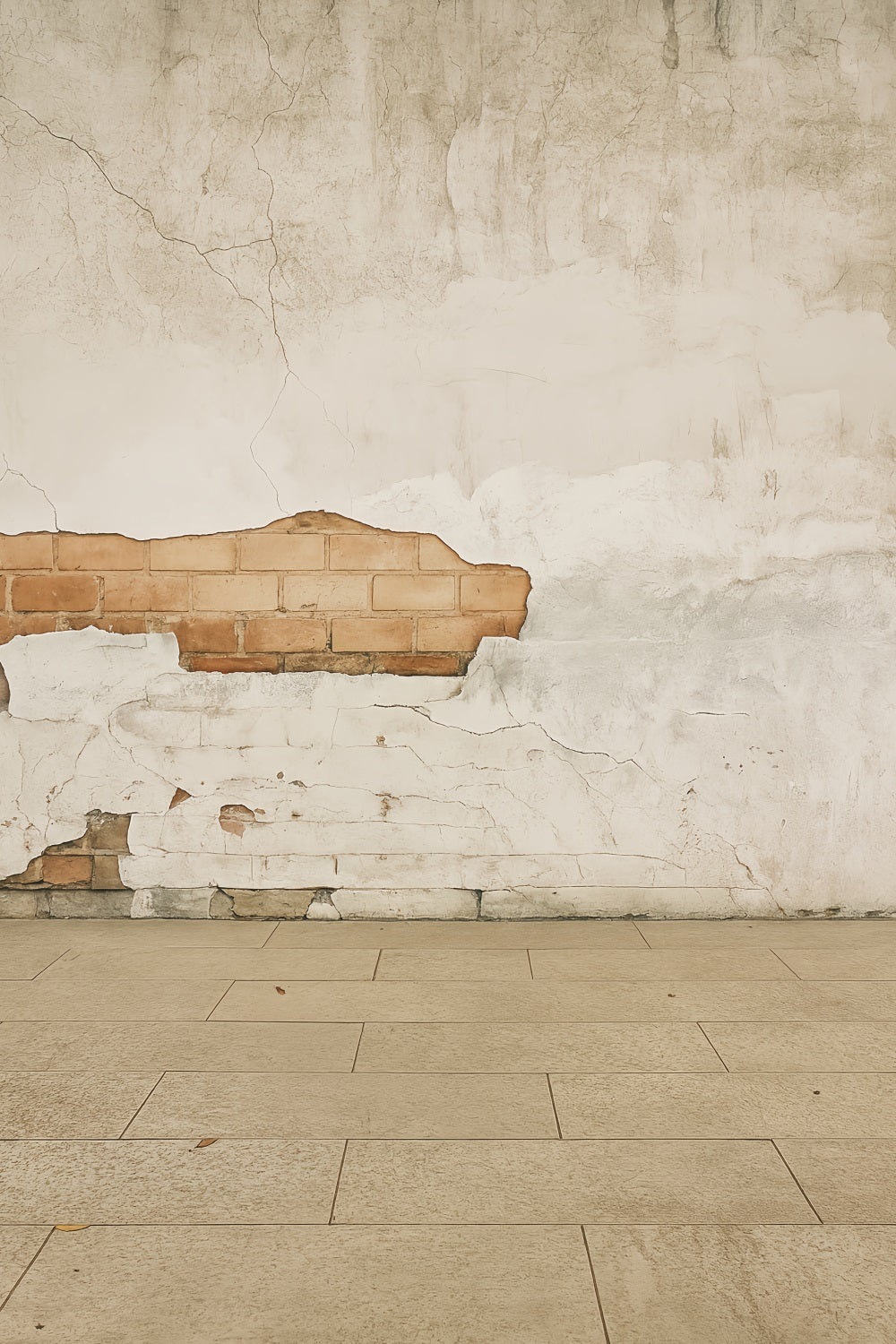 Betonwand-Fotohintergrund Rustikaler rissiger Backsteinwand-Porträtfotografie-Fotohintergrund LXX59-426