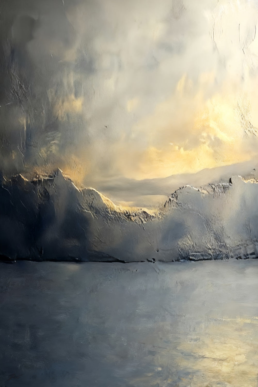 Betonhintergrund Goldener Horizontnebel Landschaft Porträtfotografie-Fotohintergrund LXX59-453