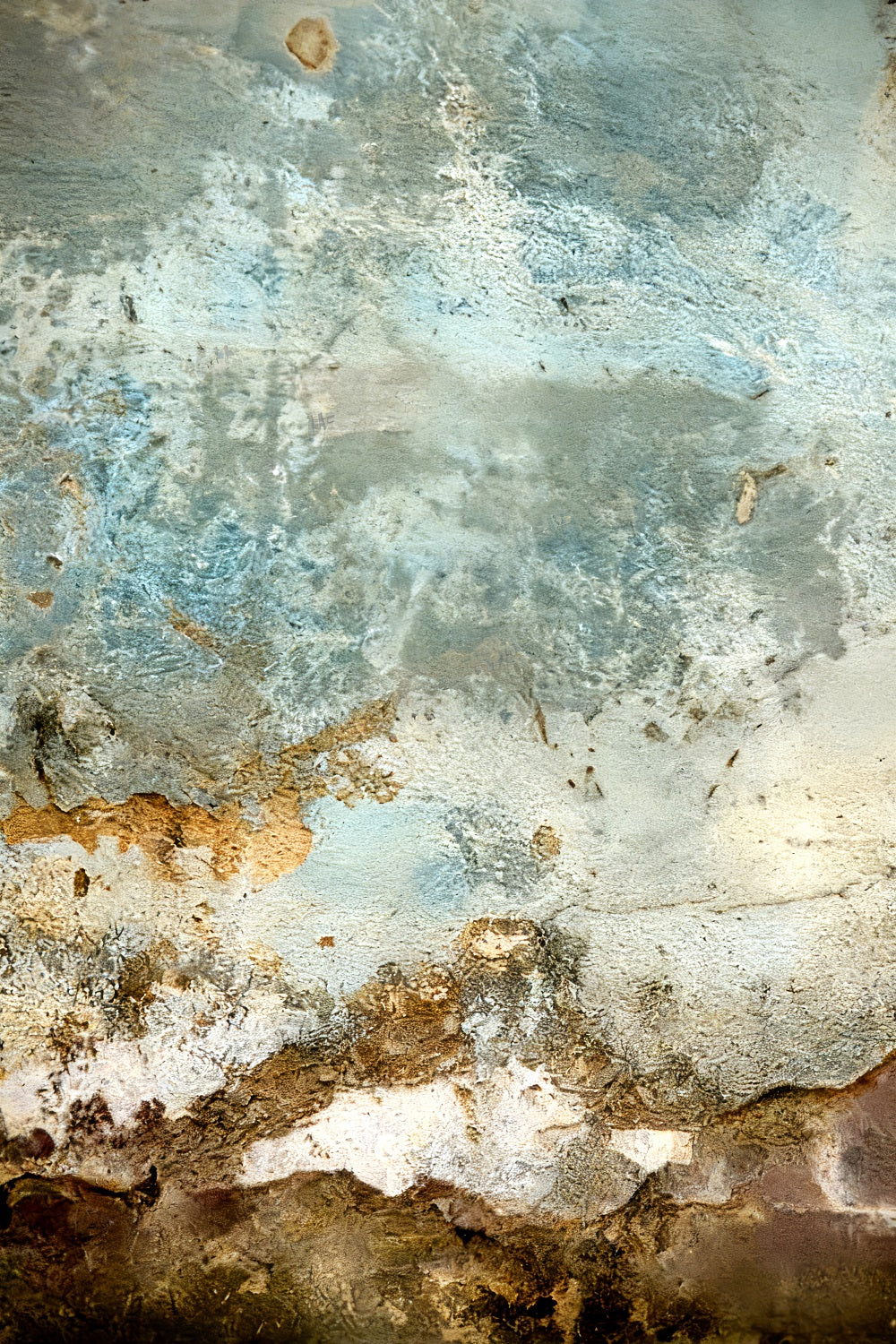 Betonwandhintergrund Verwitterte blaue Erdoberfläche Porträtstudio-Fotohintergrund LXX59-456
