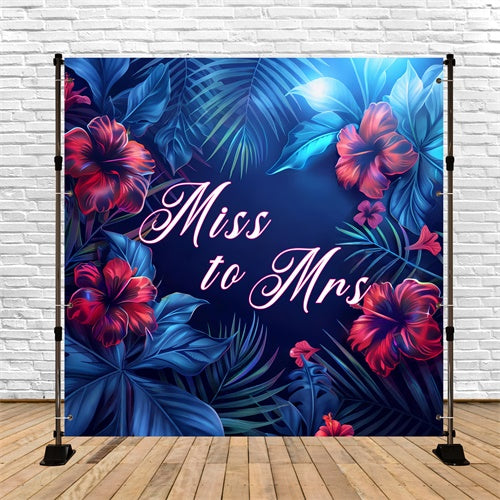 Brautdusche Hintergrund Ideen Tropical Romance Floral Backdrop LXX6-102