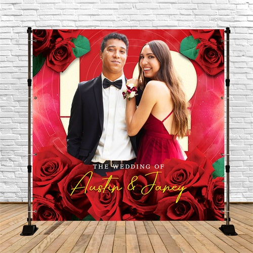 Individueller Hintergrund für die Hochzeit Klassische Rose Eleganter Hintergrund LXX6-123