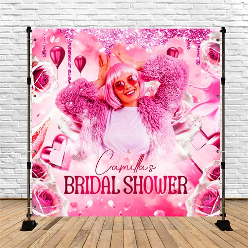 Hochzeitskulisse Sparkling Heart Fantasy Personalisierte Kulisse LXX6-133