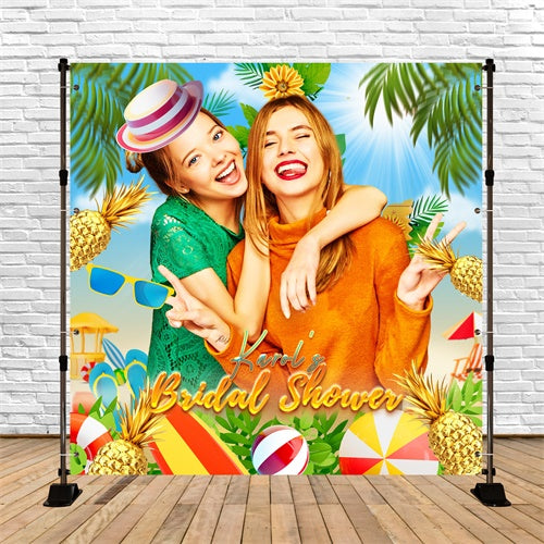 Brautparty-Hintergrund Tropical Fun Individueller Sommer-Hintergrund LXX6-142