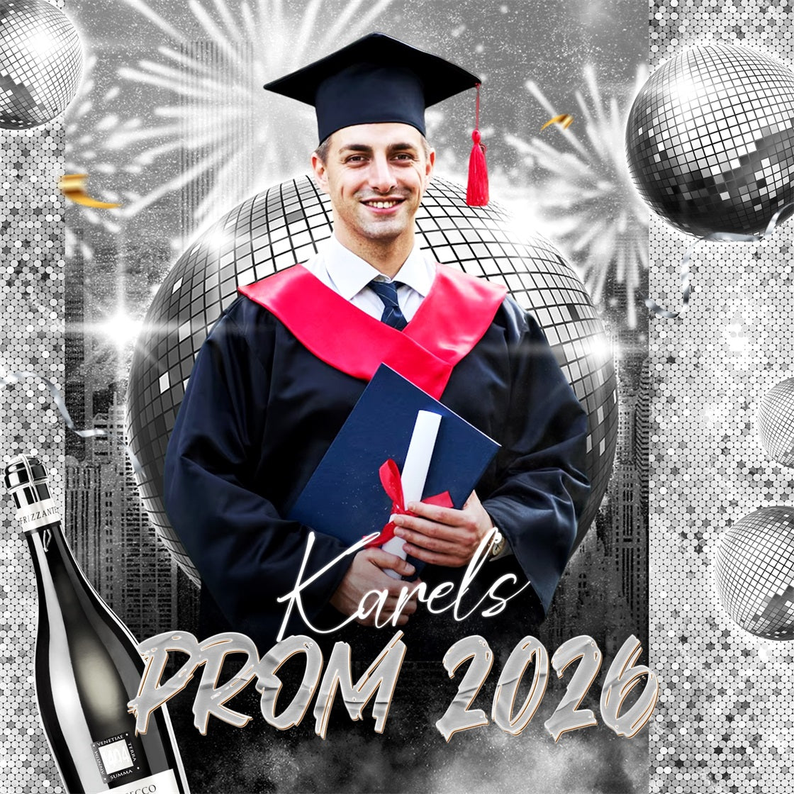 Prom Backdrops Silber Spotlight Disco Custom Party Graduation Backdrop LXX6-155