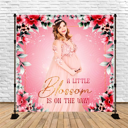 Hintergrund für Baby Shower Blütenblätter Sparkle Scene Individueller Hintergrund LXX6-240