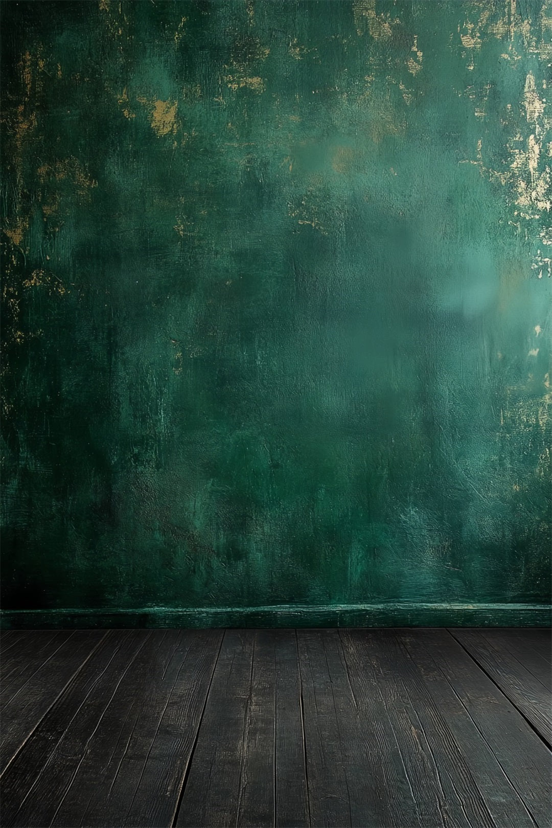 Professioneller Porträt-Hintergrund Tiefes Blaugrün Porträt-Hintergrund mit Distressed-Wand LXX61-14