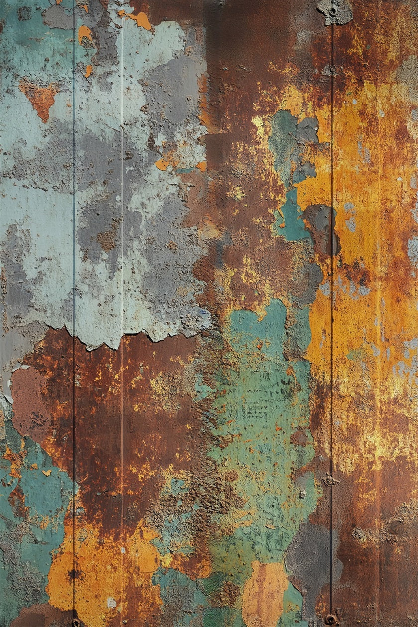 Professionelle Hintergründe für Porträts Rustikaler Patina-Hintergrund mit abblätternder Farbe Beton-Fotohintergrund LXX61-33