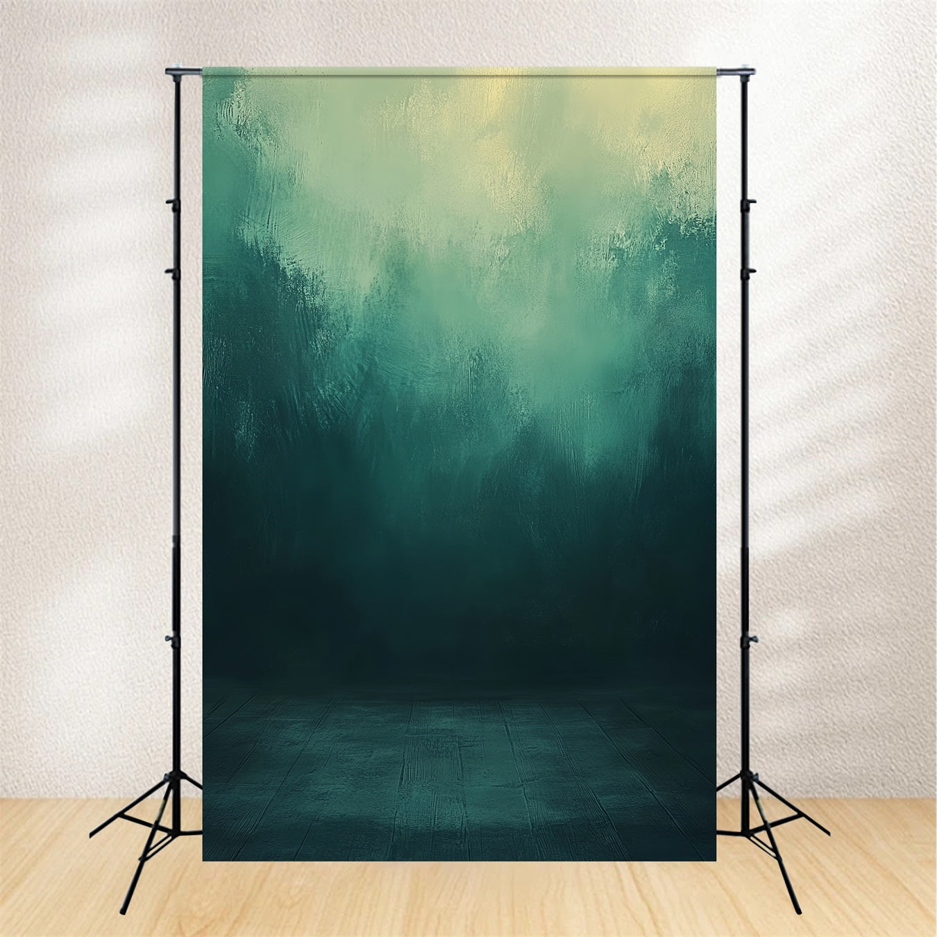 Fotografie-Porträt-Hintergrund Teal Ombre Studio Textur Grüner Foto-Hintergrund LXX61-9