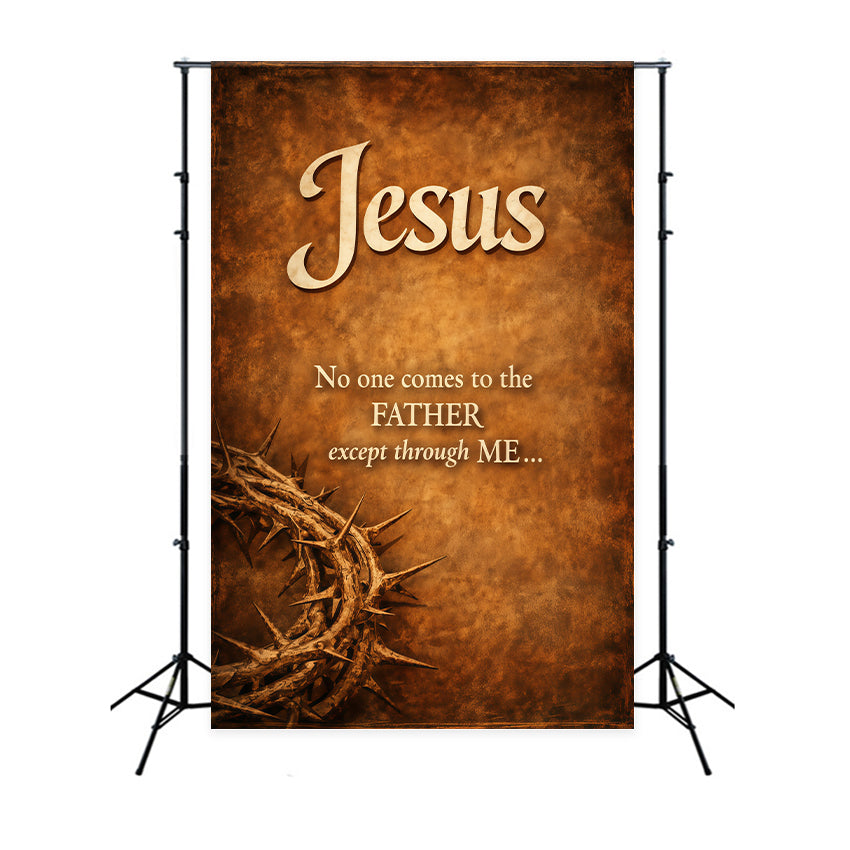 Ostern Hintergrund Ideen für Kirche Vintage Schrift Krone Dornen Kunst Ostern Hintergrund Fotografie LXX62-39