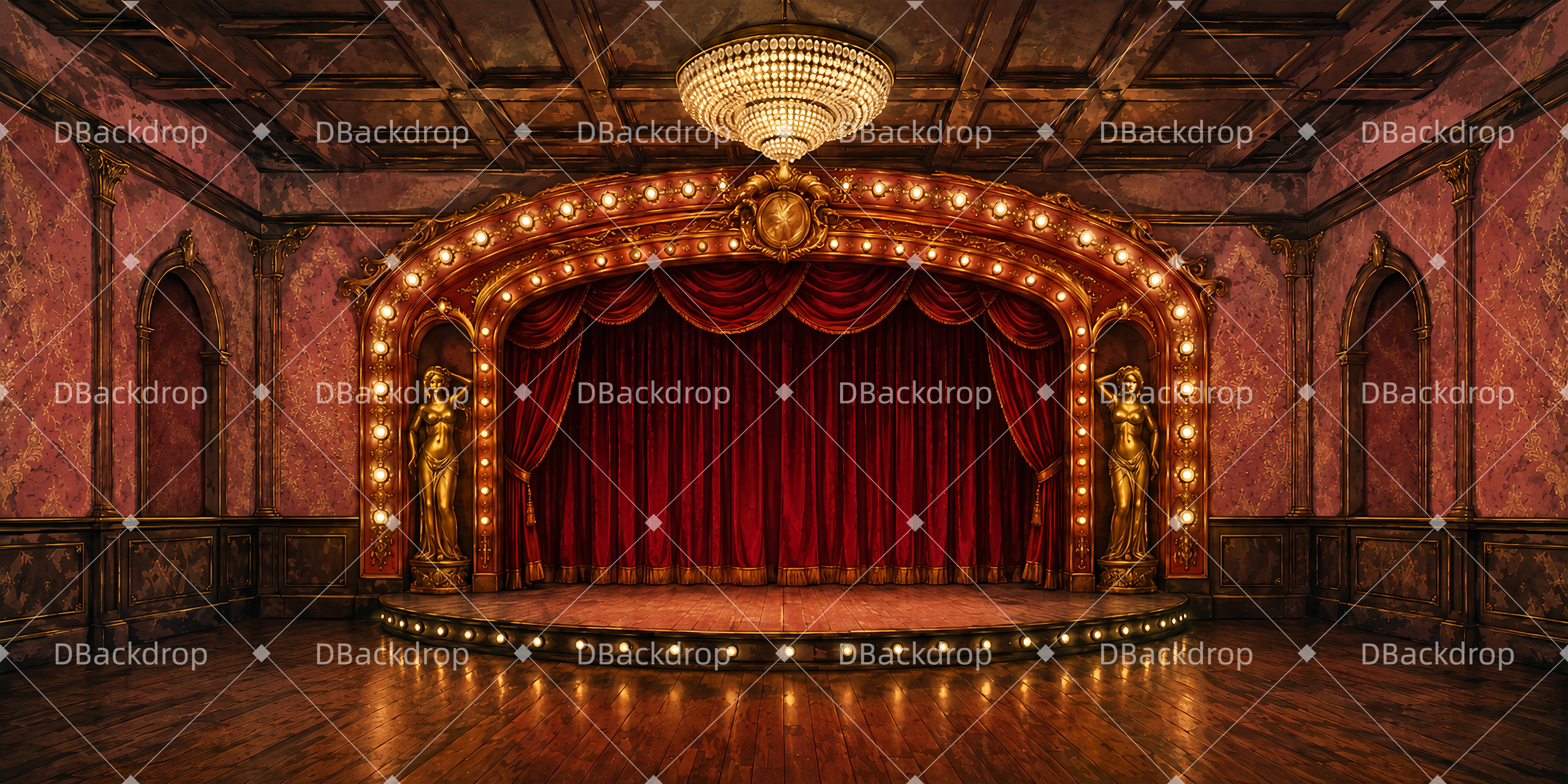 Broadway Bühnenhintergrund Neva Club Musical Kulisse LXX66-T101