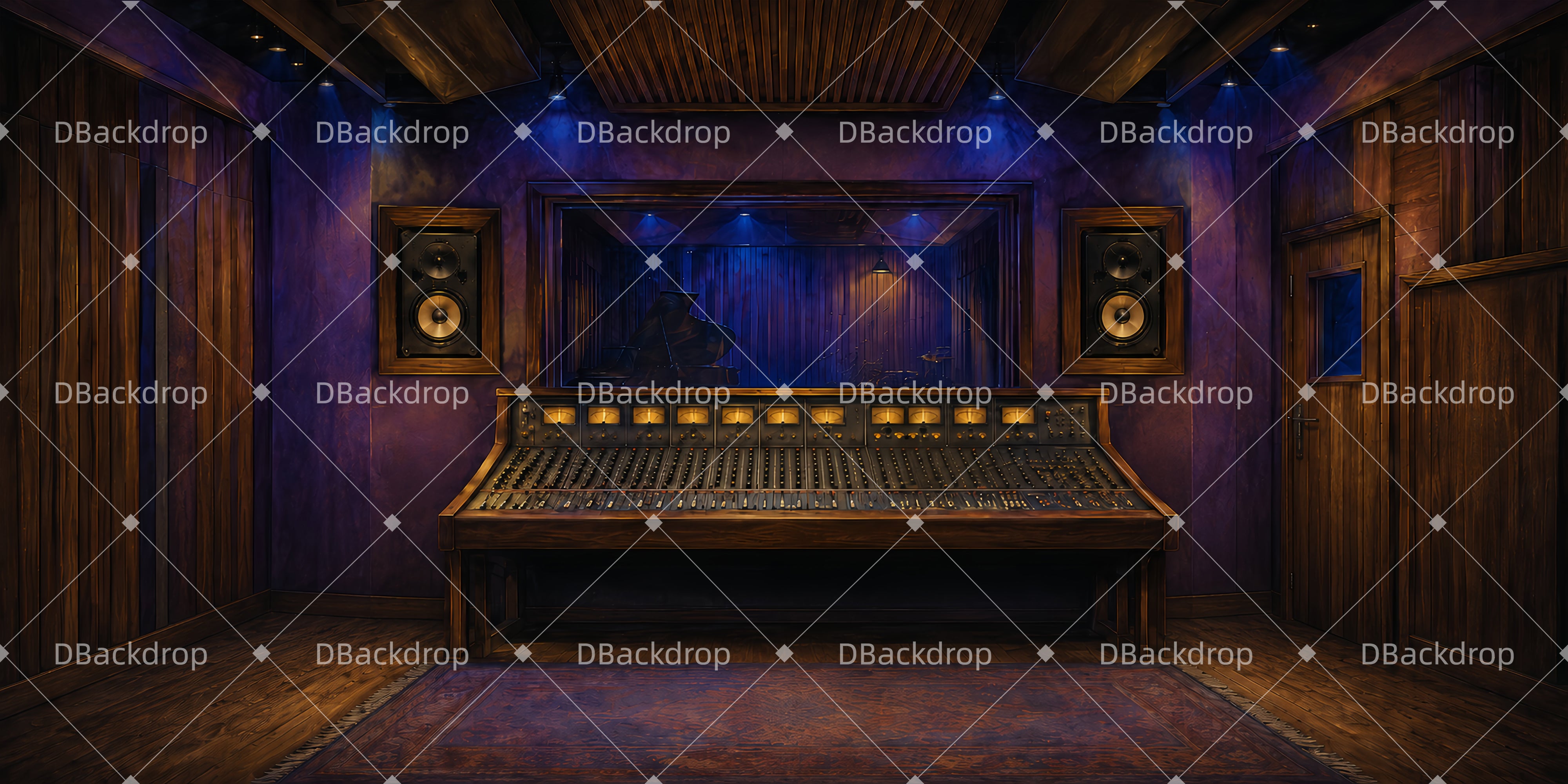 Musical Hintergrund Musikstudio Raum Professionelle Bühnenkulisse LXX66-T20