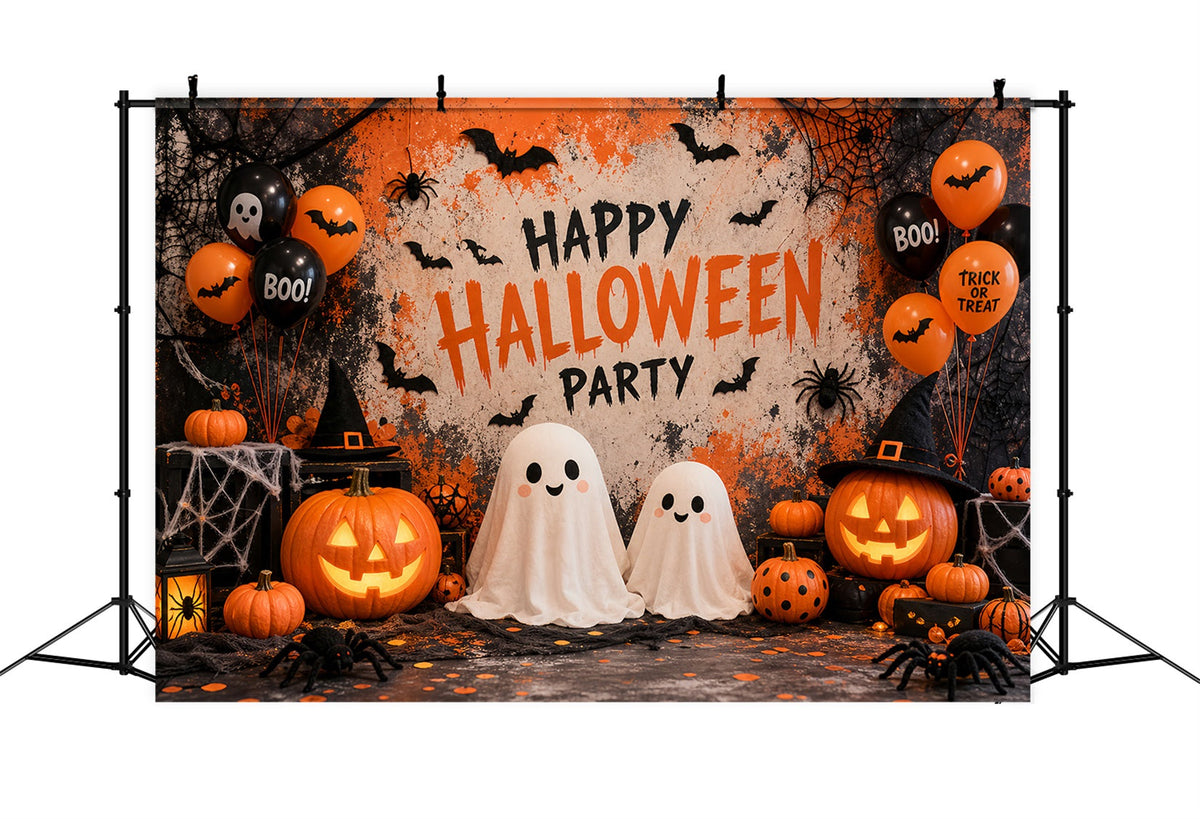 Halloween-Party-Fotohintergrund Geister Kürbis Ballon Dekoration Halloween-Hintergrund LXX67-57