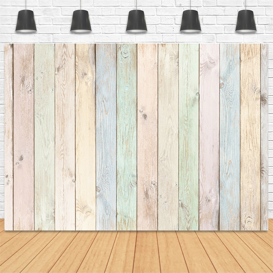 Ostern Multi-Color Holzplatte Backdrop M1-16