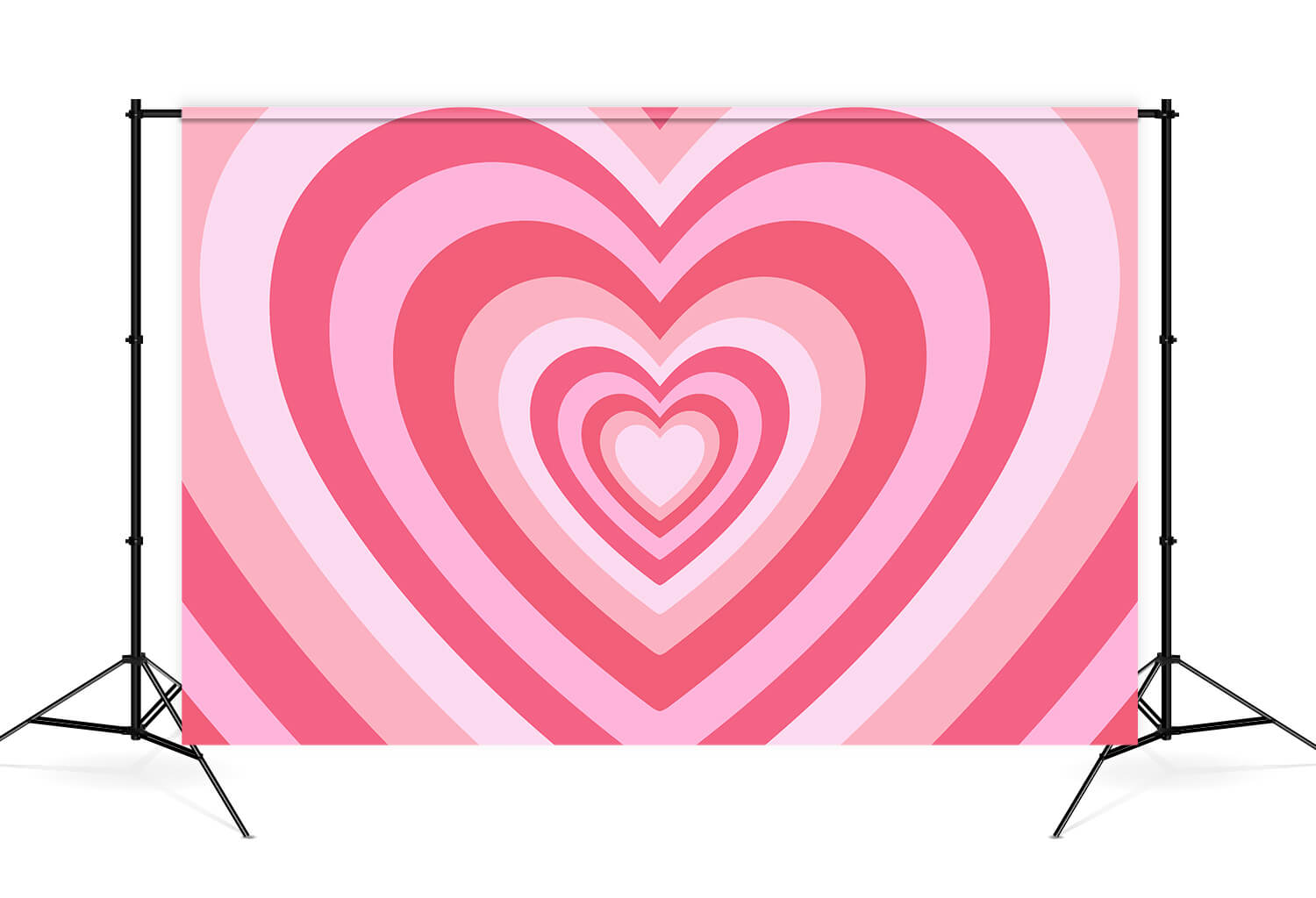 Valentinstag Psychedelic Ombre Rosa Multi Herz Hintergrund M12-46