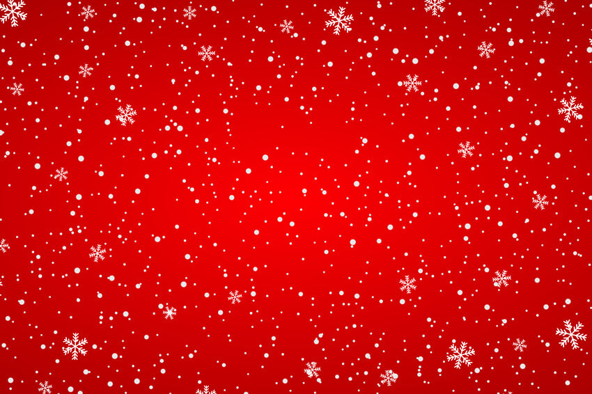 Schneeflocke Winter Weihnachten Roter Hintergrund M7-48