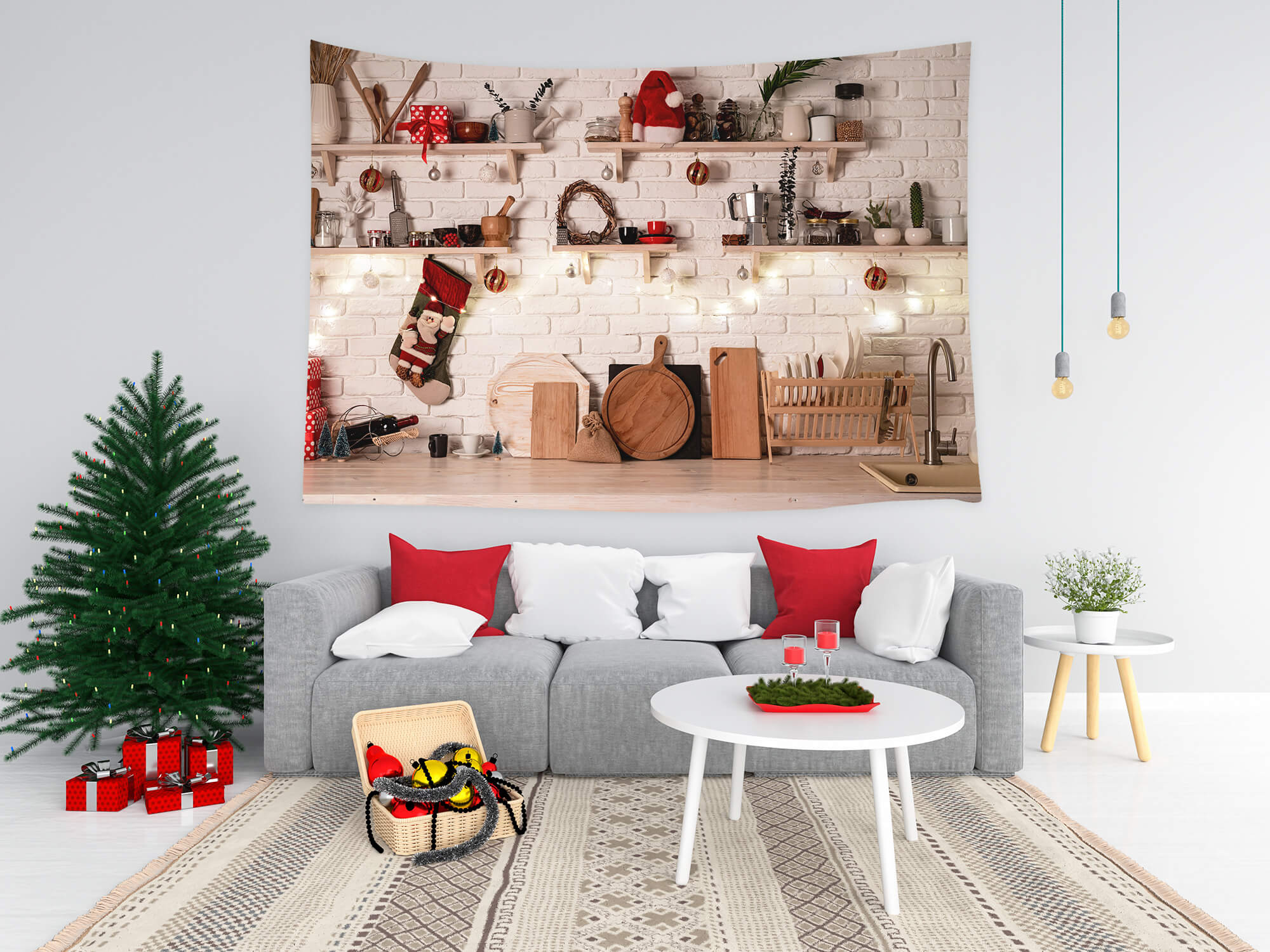 Weihnachten Küche Studio Fotografie Kulisse M8-62