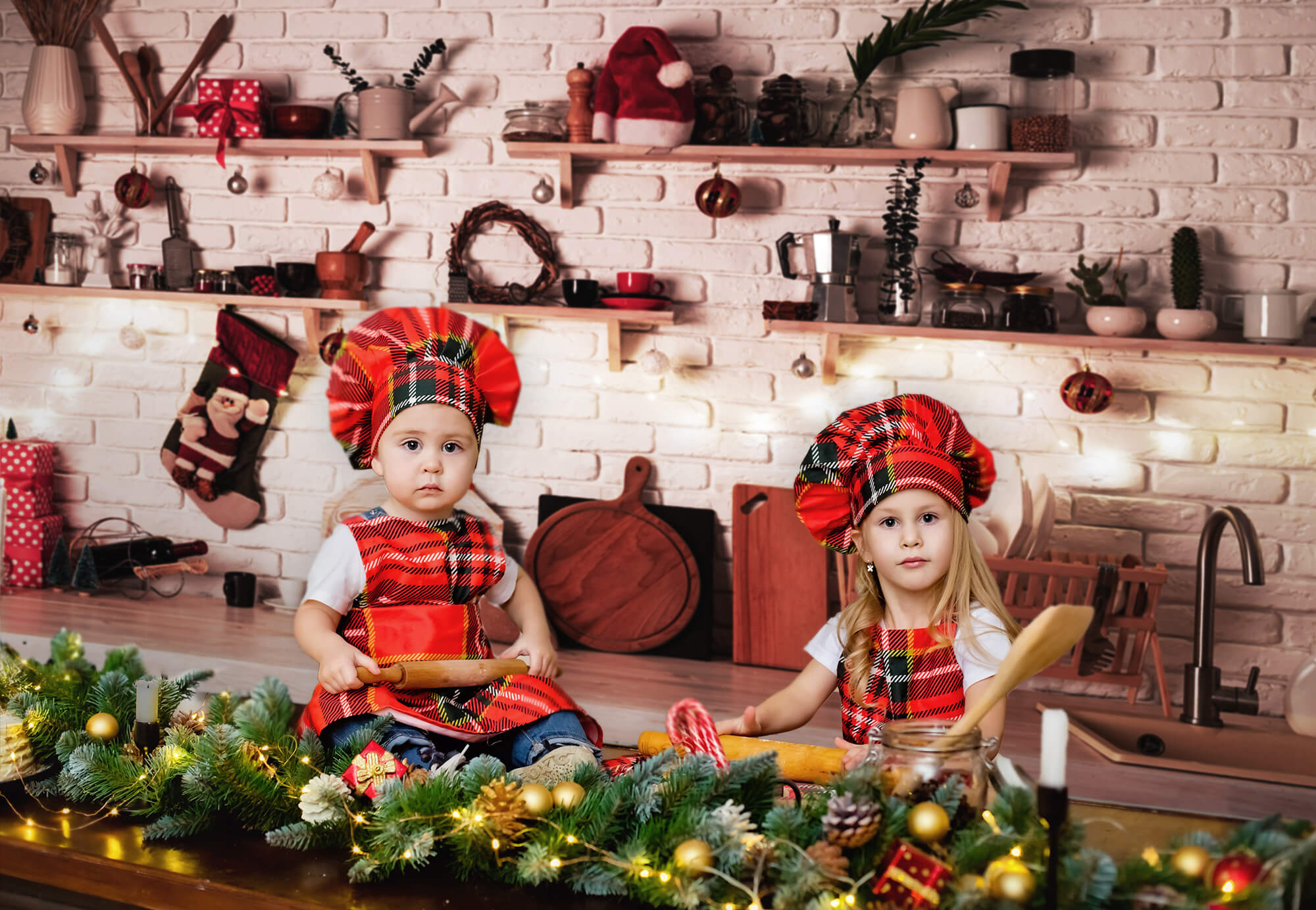 Weihnachten Küche Studio Fotografie Kulisse M8-62