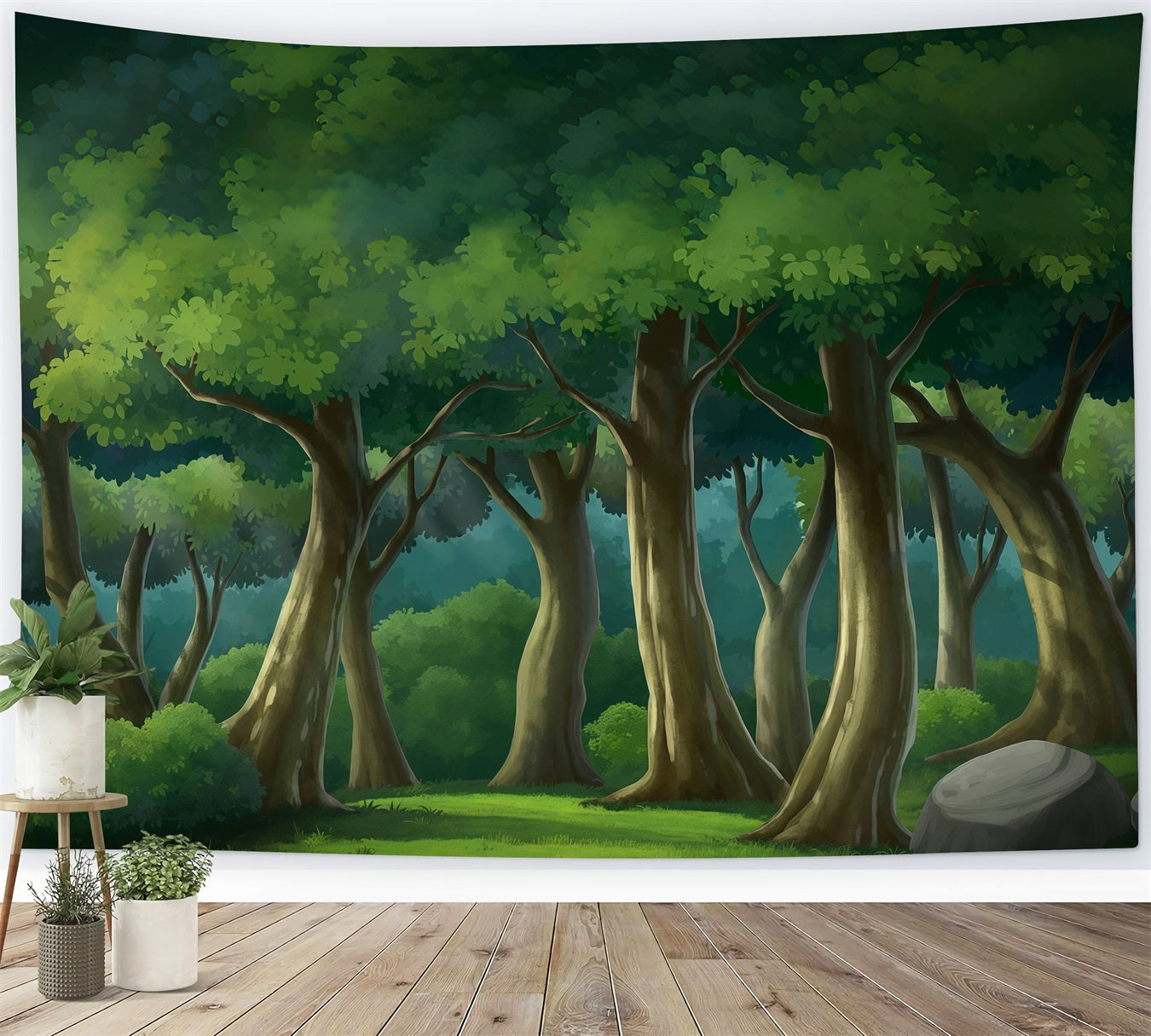 Neugeborenen-Hintergrund Verzauberter Wald Bäume Kinder-Fotohintergrund MRR10-24