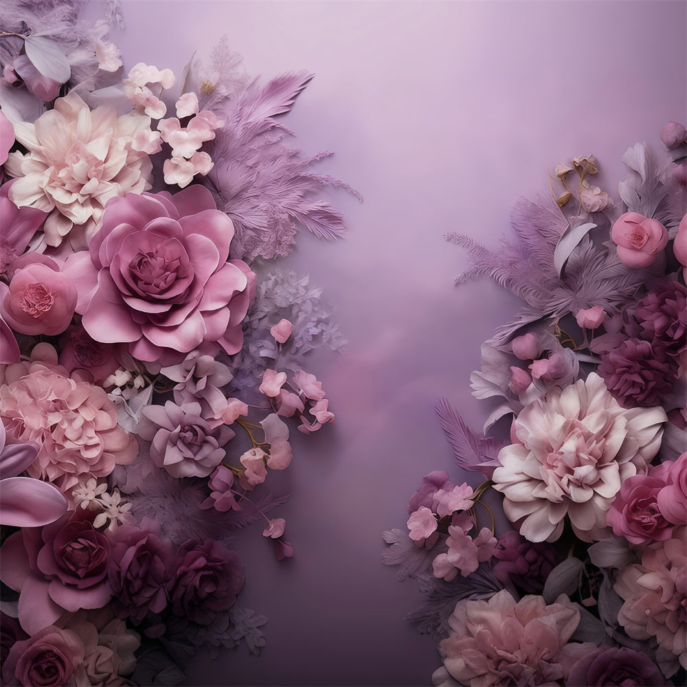 Künstlerische Hintergründe Lila Blütenstrauß Kunstvolle Hintergründe MRR10-62