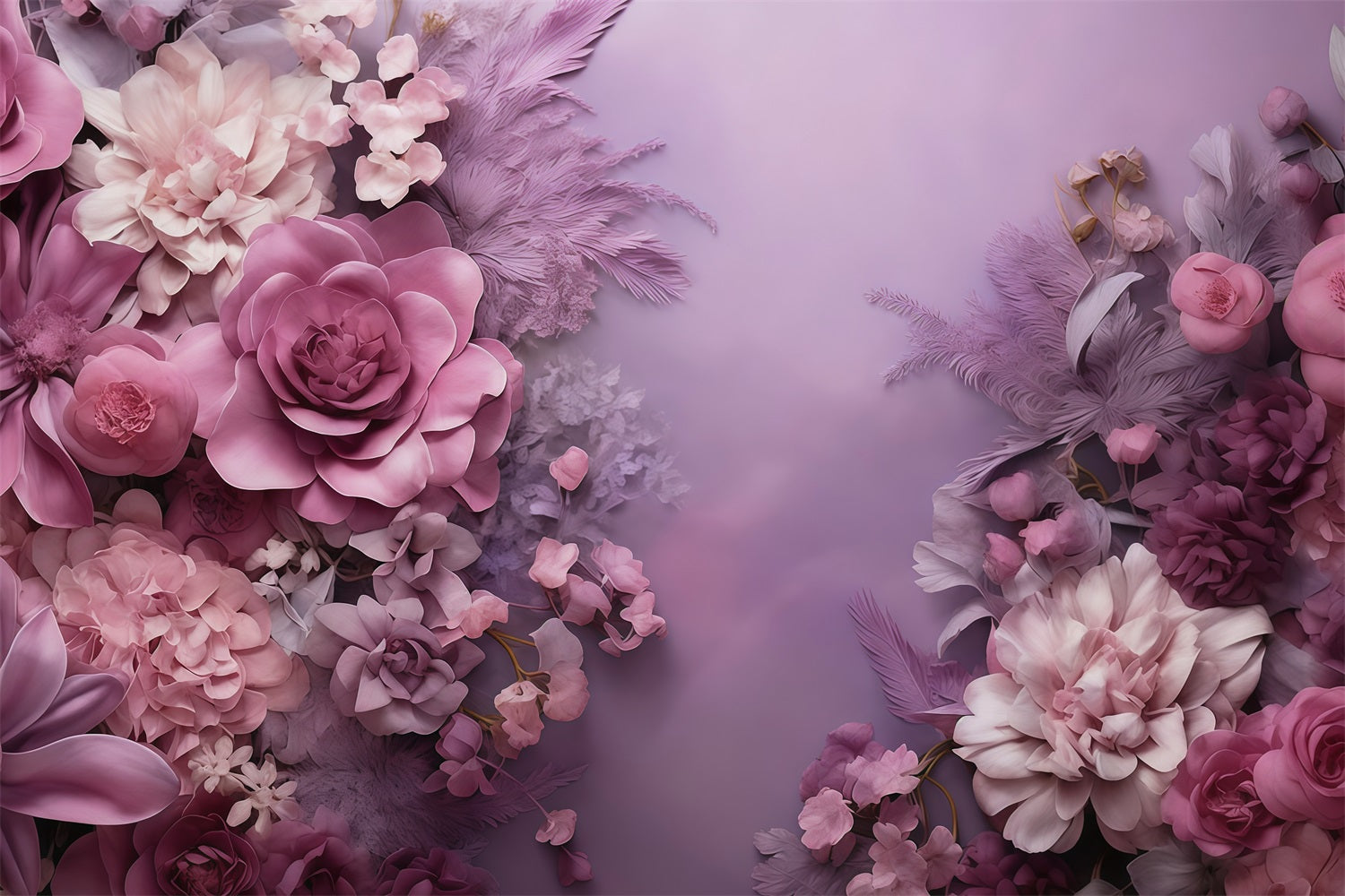 Künstlerische Hintergründe Lila Blütenstrauß Kunstvolle Hintergründe MRR10-62
