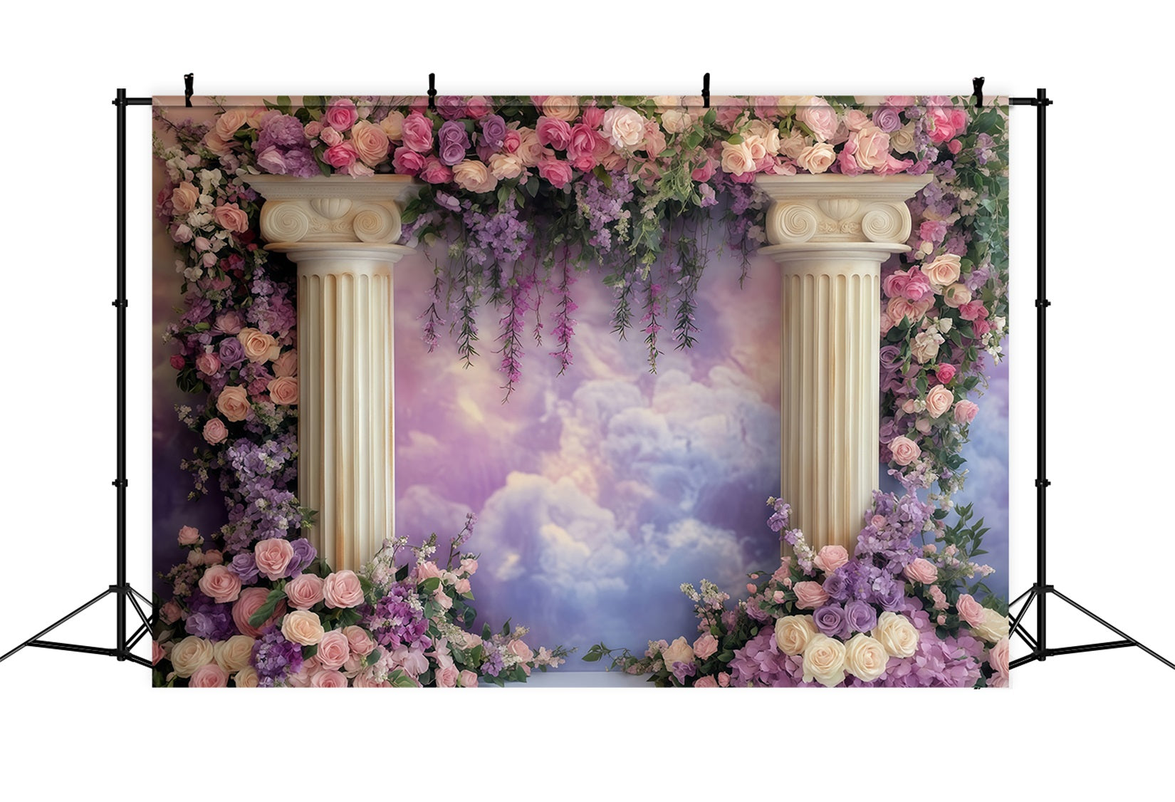 Valentinstag-Fotohintergrund Romantischer Blumenbogen-Valentinstag-Hintergrund MRR11-109