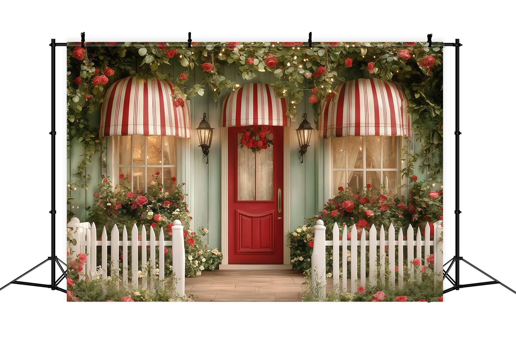 Valentinstag-Fotohintergründe Blumengartenhaus Valentinstag-Hintergrund MRR11-116