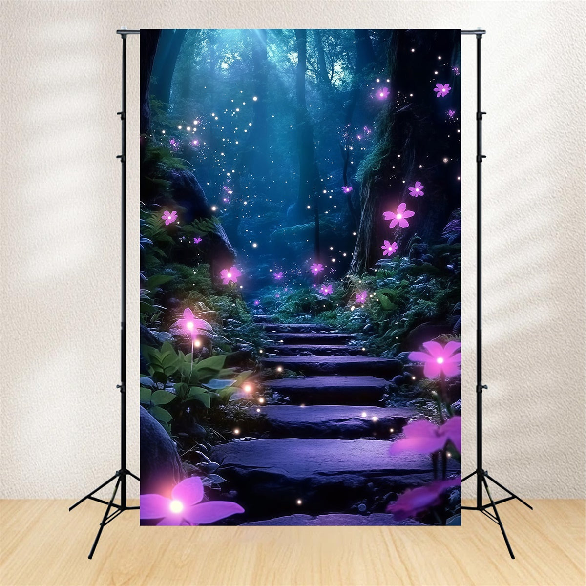 Enchanted Forest Backdrops Dreamy Bloom Steps Foto Hintergrund MRR7-111