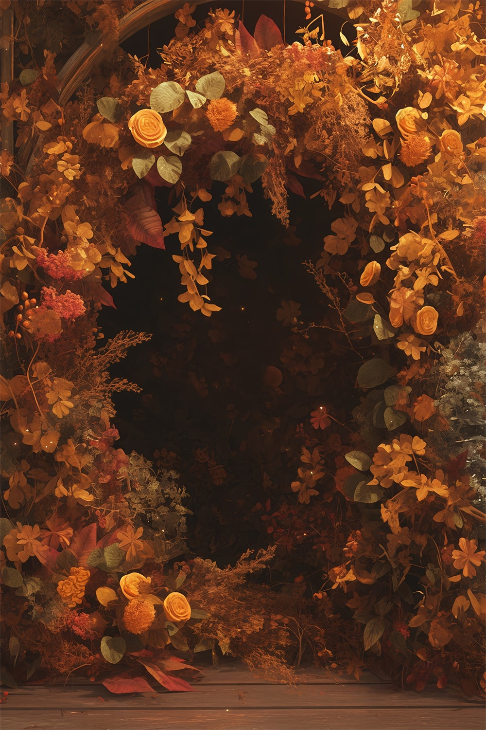 Herbst Fotohintergrund Rustic Floral Romance Backdrops MRR7-143