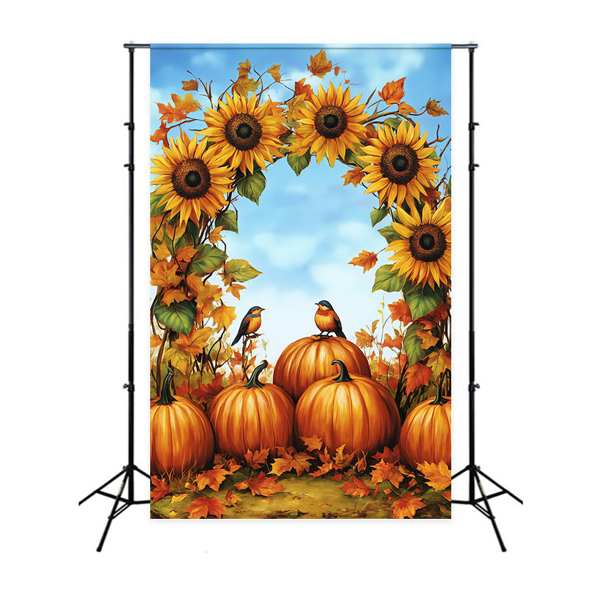 Herbst Fotokulissen Kürbisbogen Delight Hintergrund MRR7-145