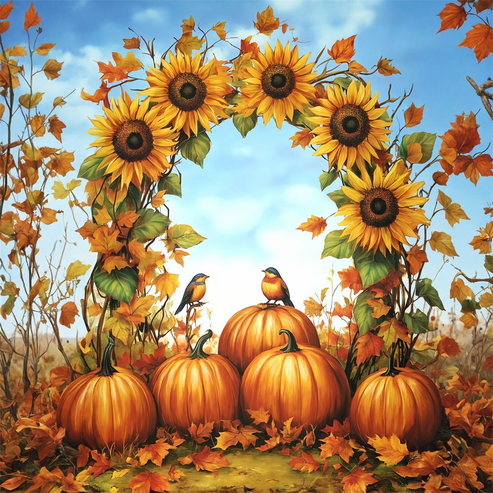 Herbst Fotokulissen Kürbisbogen Delight Hintergrund MRR7-145