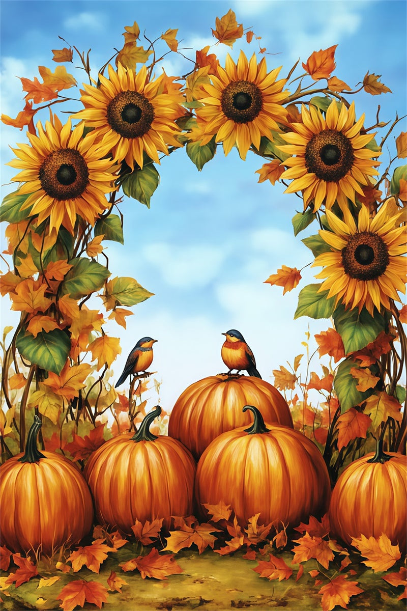Herbst Fotokulissen Kürbisbogen Delight Hintergrund MRR7-145