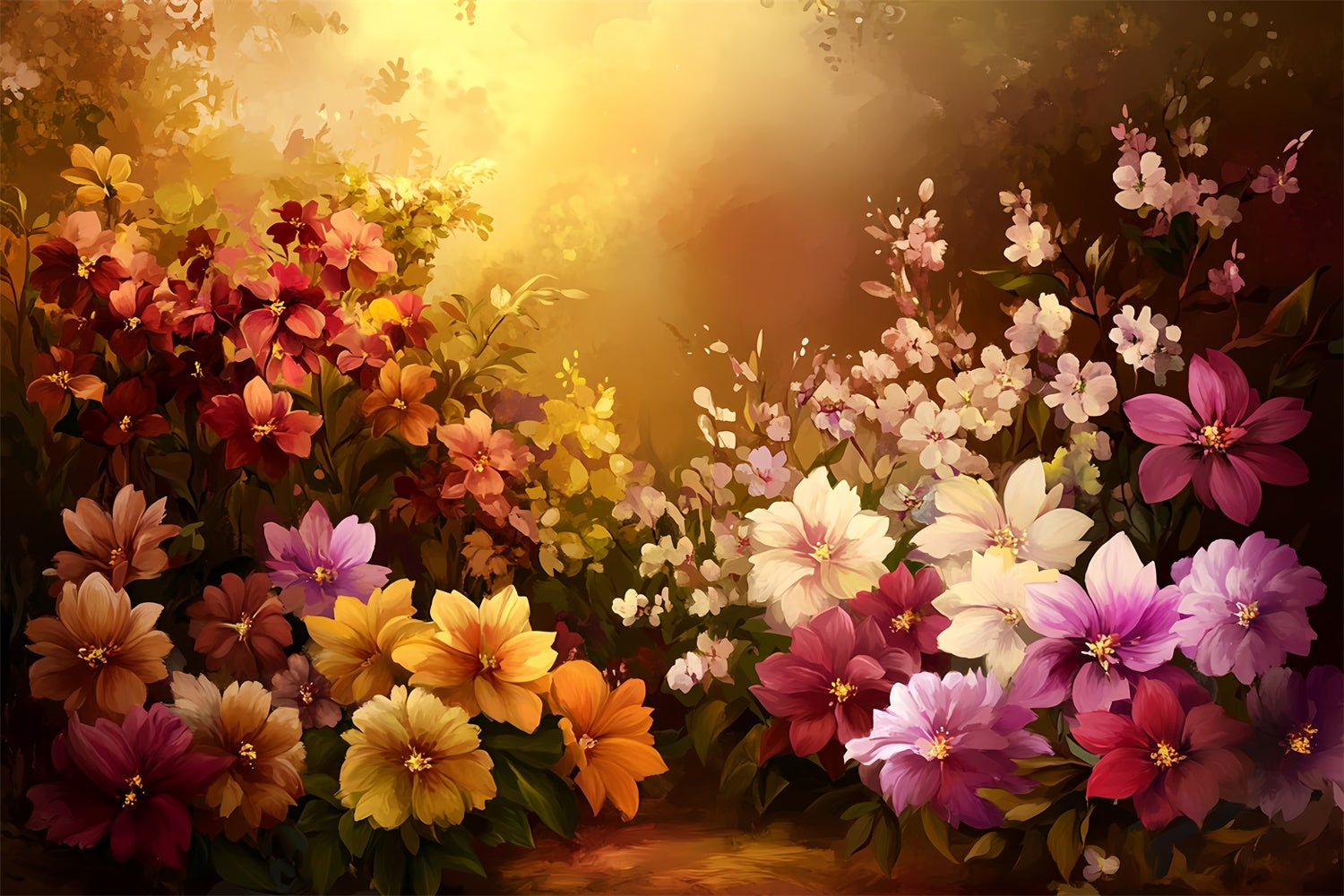 Künstlerische Hintergrundbilder Warm getönte Garten Stoff Hintergrundbilder MRR7-185