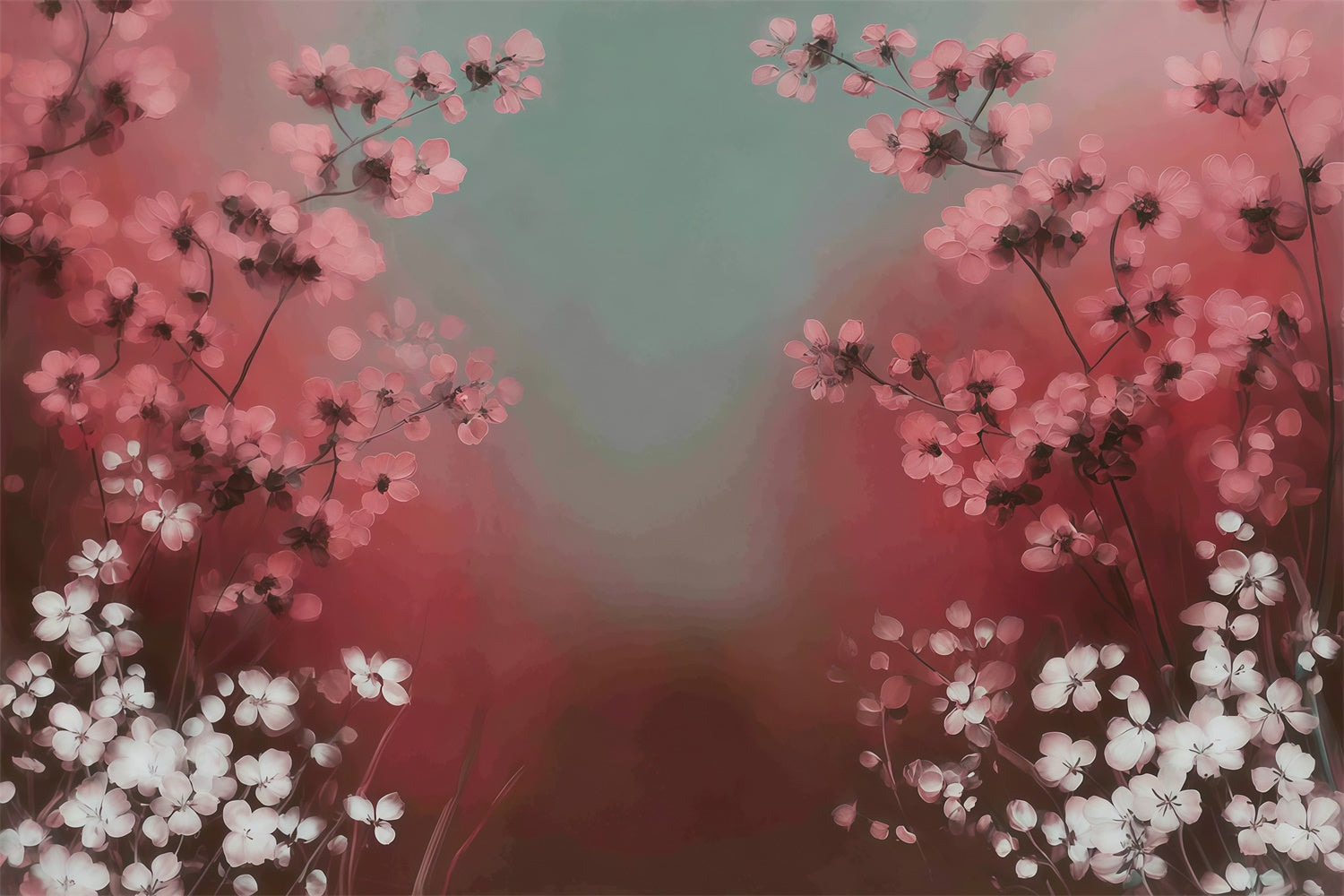 Malerei Hintergrund Aquarell Rosa Blüte Videohintergrund MRR7-190