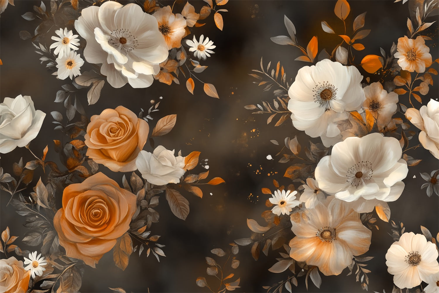 Backdrops Kunst Herbst Eleganz Floral Stoff Backdrop MRR7-191