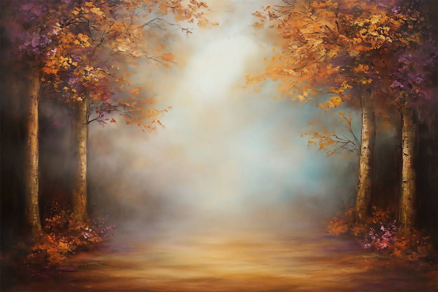 Malerei Backdrops Neblige Wälder Beste Fotografie Backdrops MRR7-195