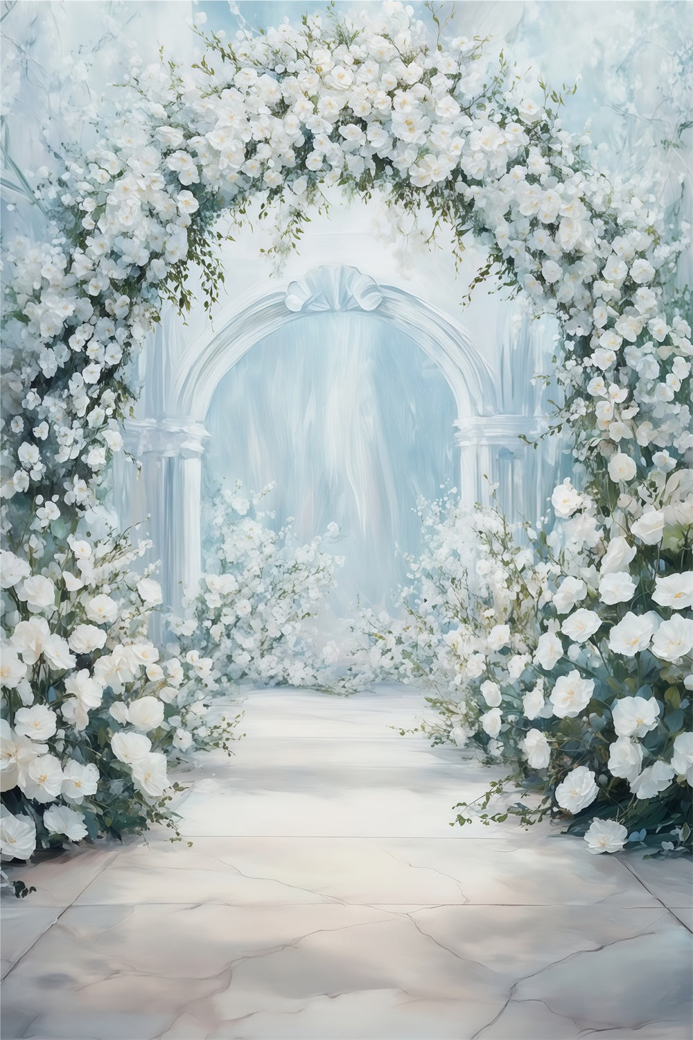 Fine Art Fotografie Backdrop Angelic Rose Garden Backdrop MRR7-207