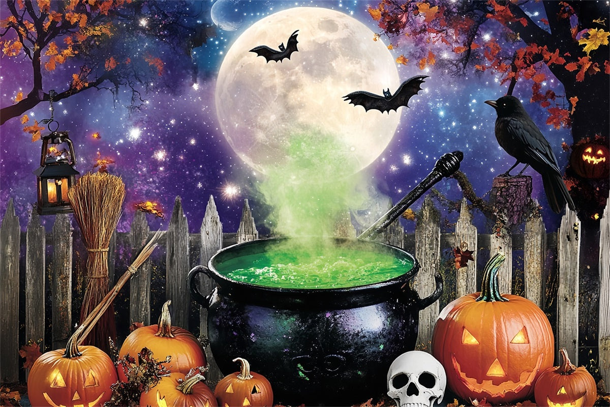Halloween Mond Backdrop Verzauberter Trank Hof Backdrop MRR7-24