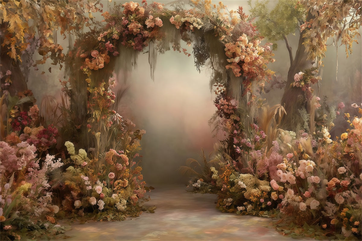 Bohemian Backdrop Twilight Garden Pathway Fotohintergrund MRR7-249