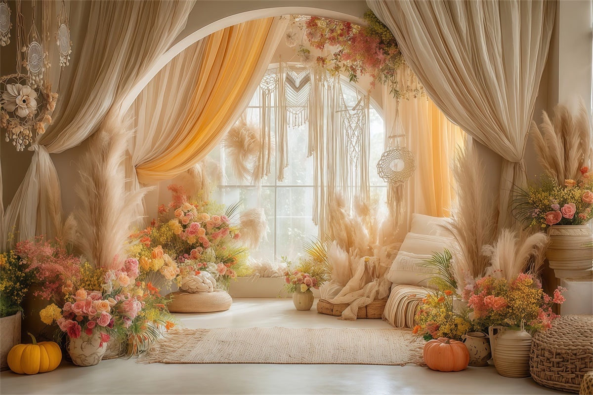 Boho Fotografie Hintergrund Boho Gemütliches Zimmer Hintergrund MRR7-261