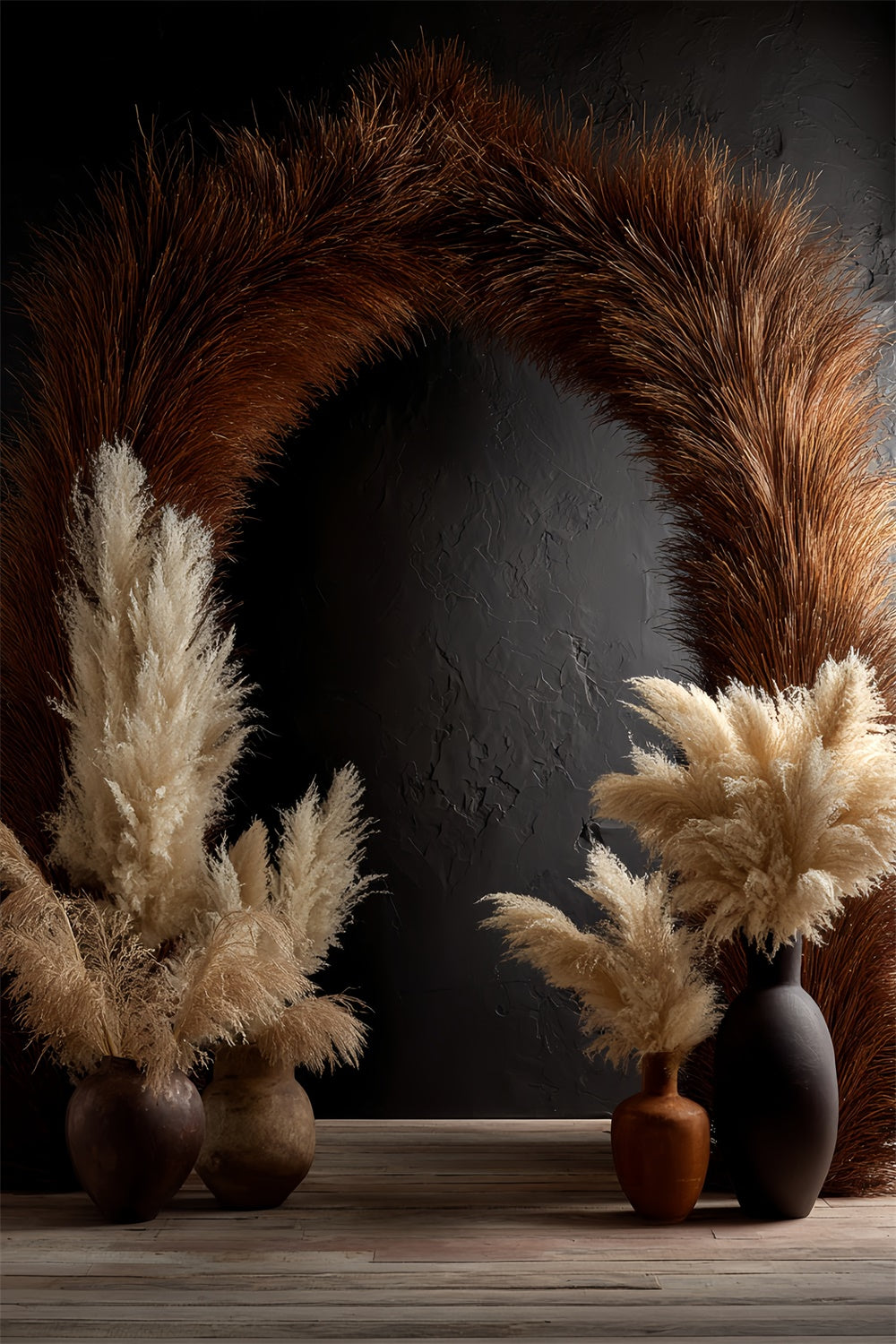 Boho Fotografie Backdrop Mitternacht Boho Arch Fotohintergrund MRR7-277