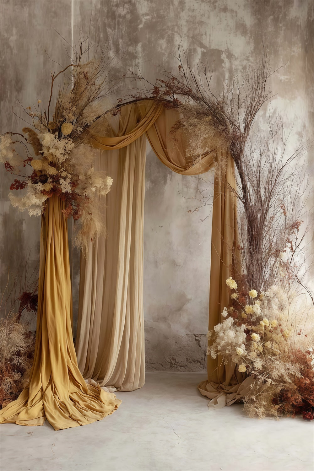 Boho Fotohintergrund Getrocknete Blüte Eleganz Hintergrund MRR7-279