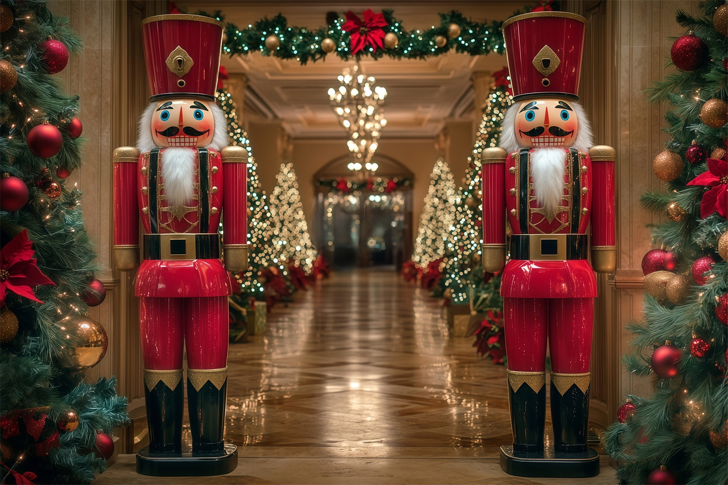 Weihnachtskulisse Klassischer Nussknacker Flurkulisse MRR7-83