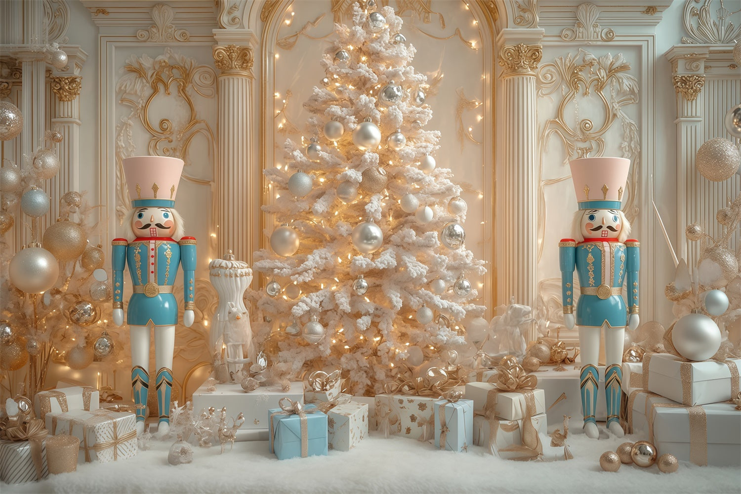 Weihnachts-Hintergrundkulissen Frosted Palace Dreams Backdrop MRR7-85