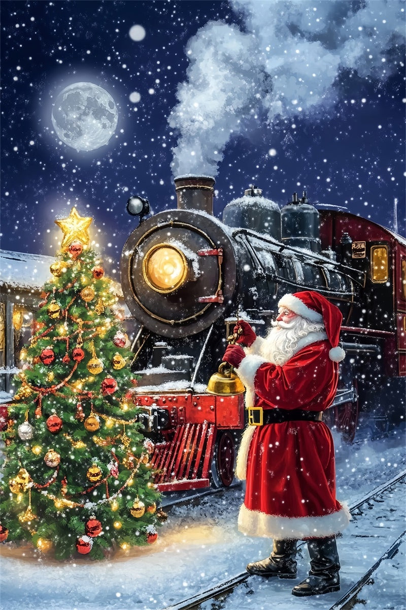 Weihnachts-Hintergrundkulissen Winterreise Wunderland Hintergrund MRR7-90