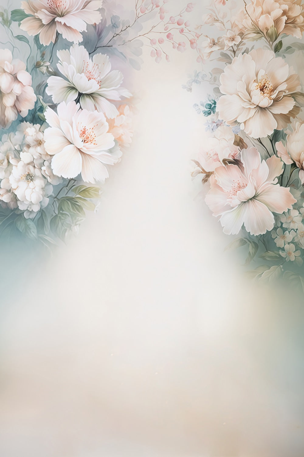 Mutterschafts-Hintergrund Abstrakte Vintage-Blumenmalerei Mutterschafts-Fotohintergrund MRR8-276