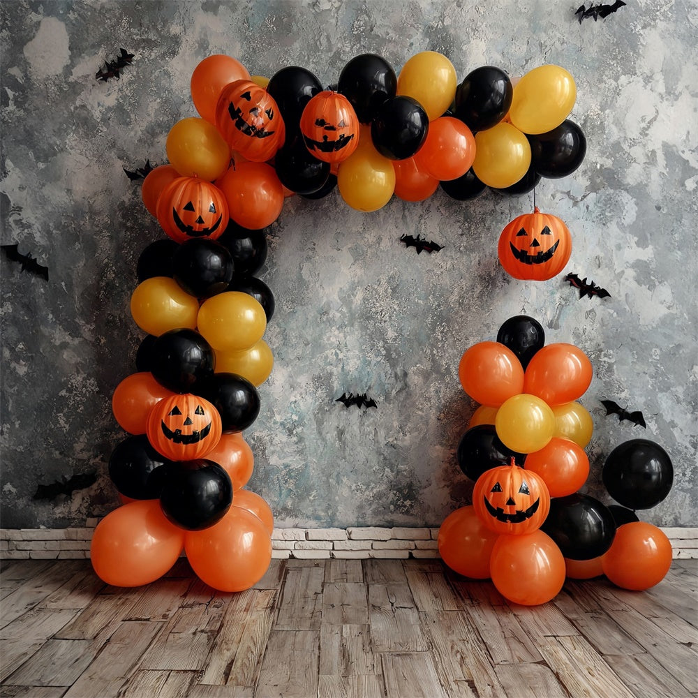 Halloween Fotografie Backdrop Kürbis Ballon Fledermaus Halloween Foto Hintergrund MRR8-37