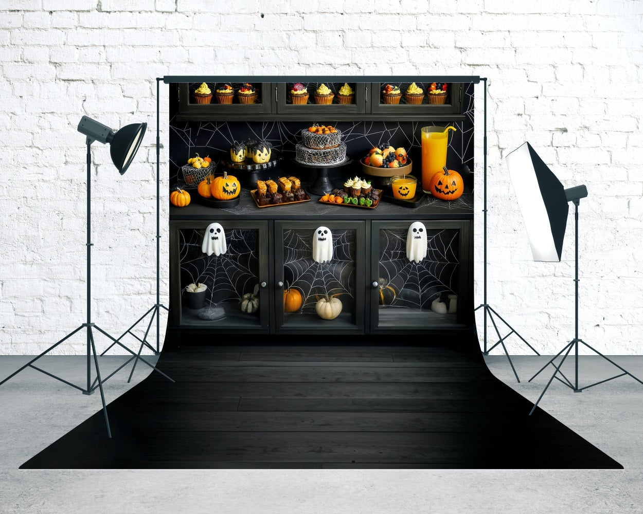 Halloween Foto Wandhintergrund Halloween Party Desserttisch Sweep Backdrop MRR8-49